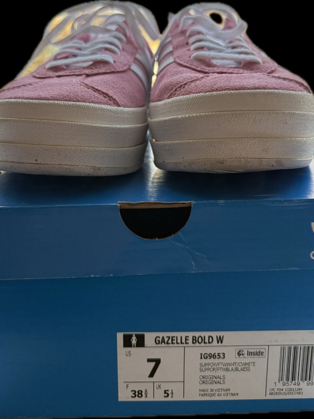 Adidas Pink Gazelle Bold Women's Size 7 - Picture 8 of 9
